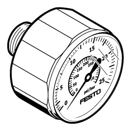 Festo Pressure Gauge MA-27-25-R1/8 MA-27-25-R1/8